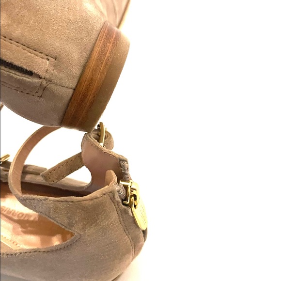 Sigerson Morrison | Pulie Pointy Suede Buckle Flat Blush - 7M Womens - Picture 10 of 14